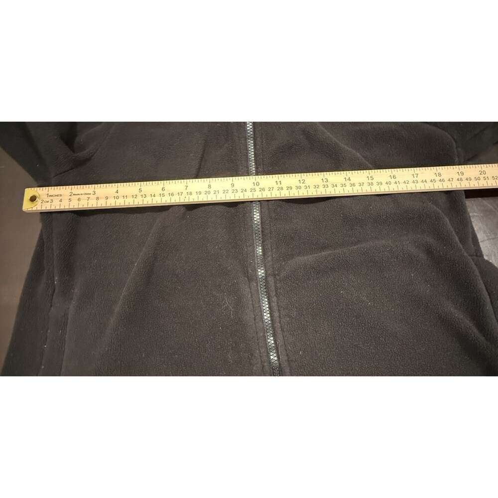 Calvin Klein Performance Mens L Black Fleece Full Zip Jacket Logo Sleeve - Picture 4 of 6